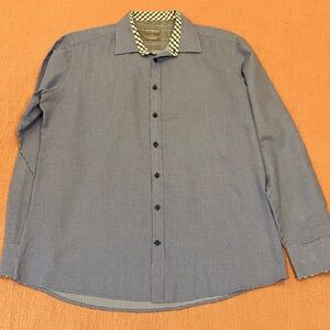 Sondergaard plaid / checkered Blue Button-Down Shirt